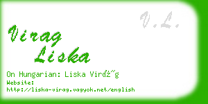 virag liska business card